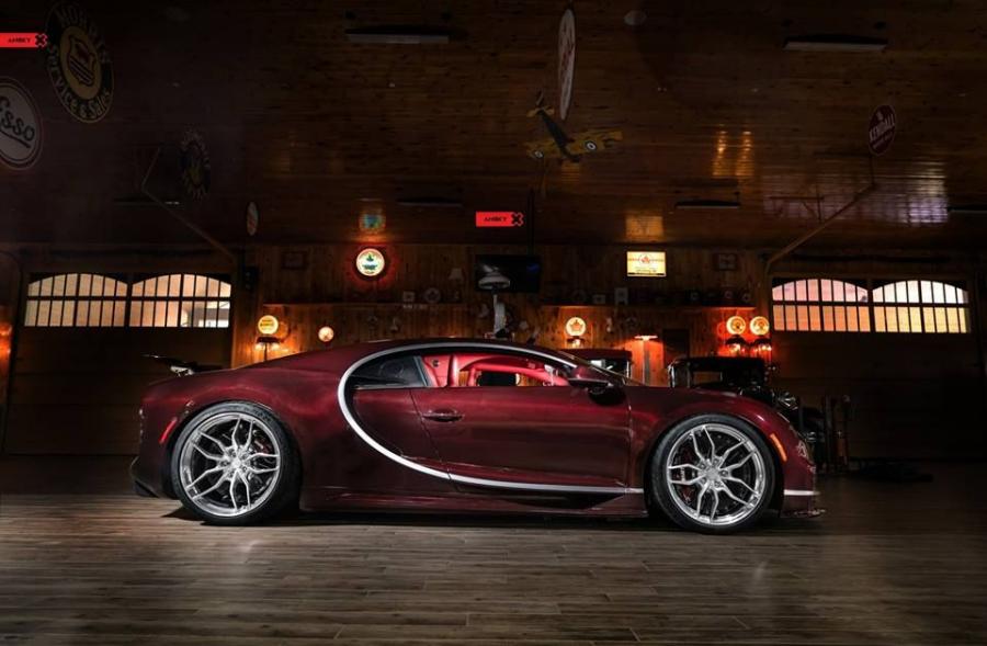  Bugatti Chiron on ANRKY Wheels 2018 года  (фото 11 из 15)